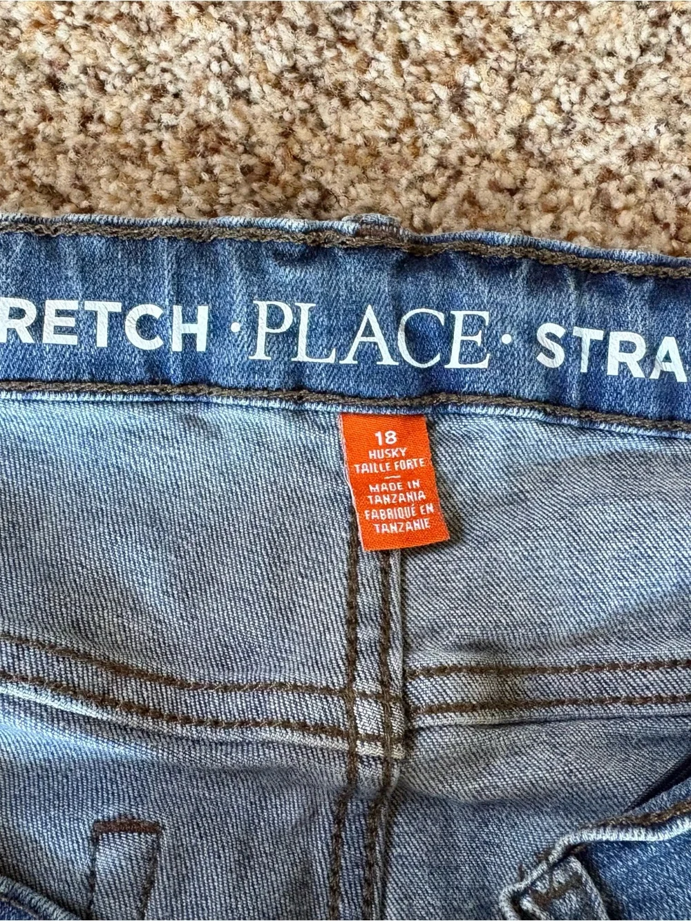 Children’s Place Boys Stretch jeans Kids Size 18